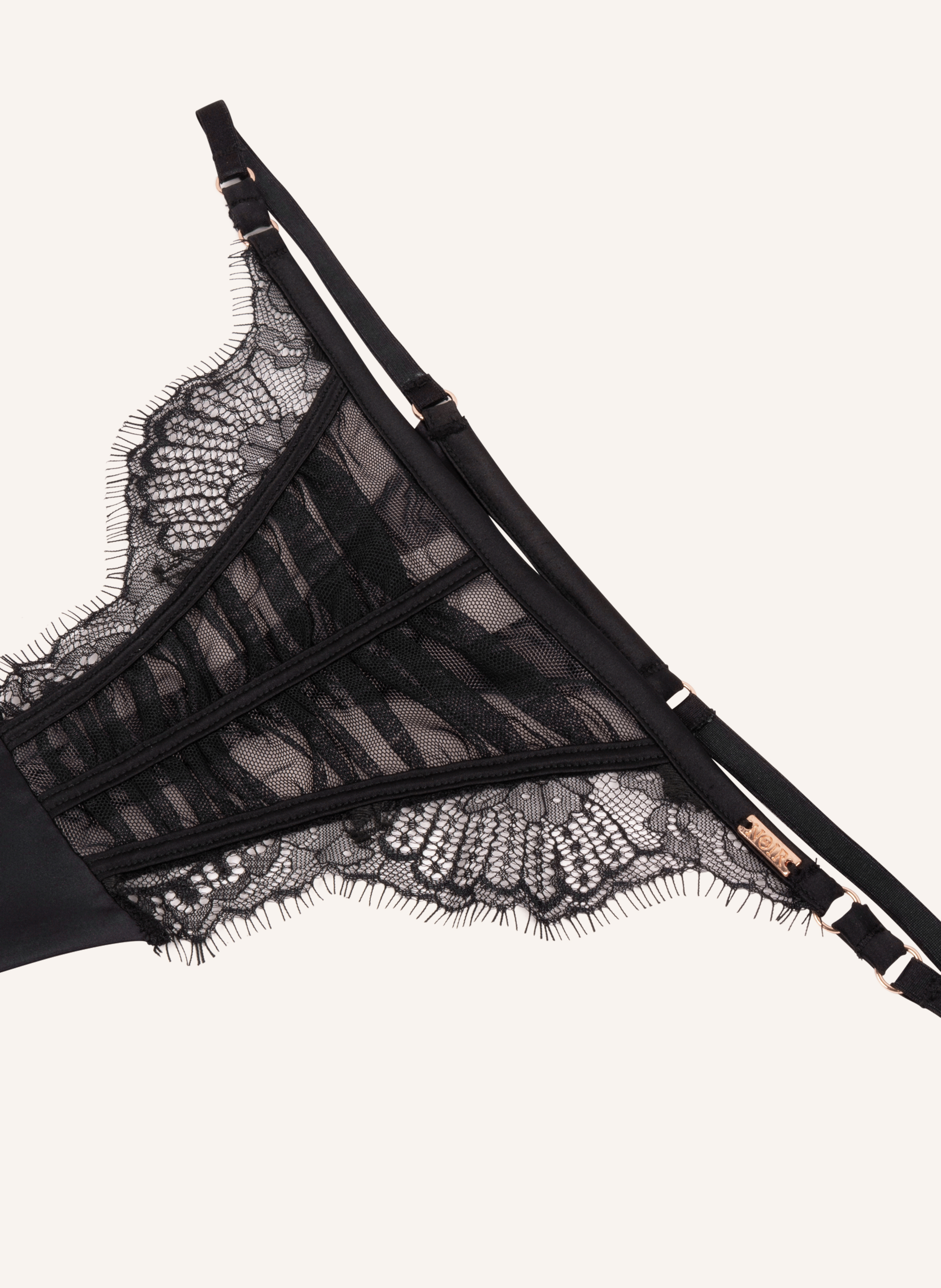 Cynthia Highleg Tanga, Black, main