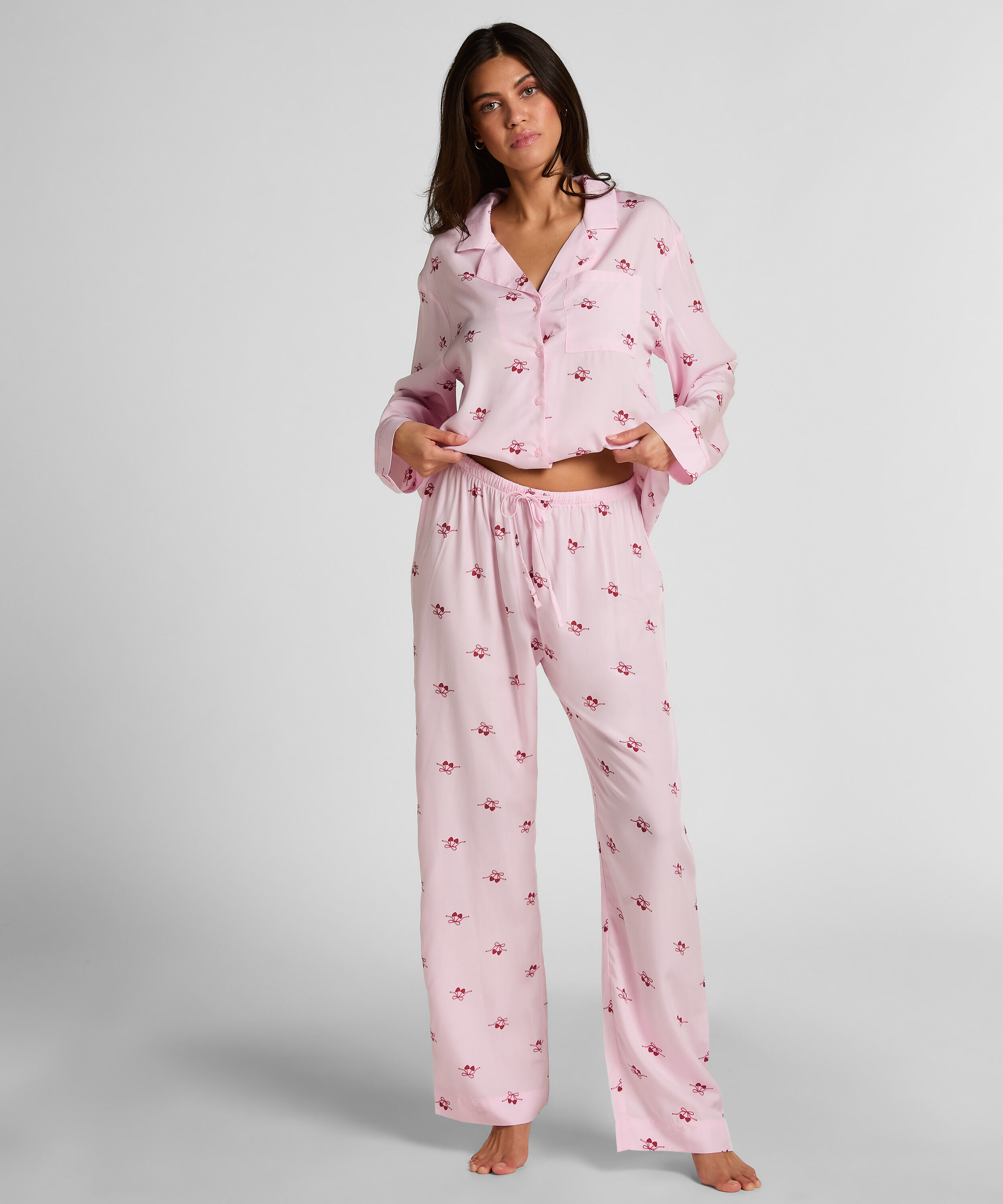 Pant Woven Cherry, Pink Pant Woven Cherry, Pink