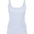 Pointelle Singlet, Blue