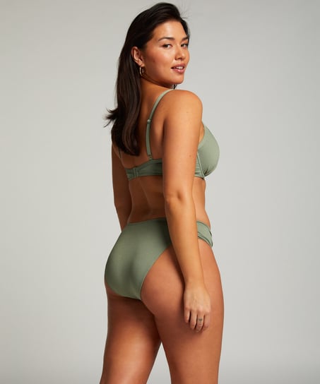 Scallop Rio Bikini Bottoms, Green