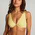 Scallop Non-Padded Underwired Bikini Top, Yellow