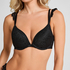 Posie Padded Underwired Push-Up Bra, Black