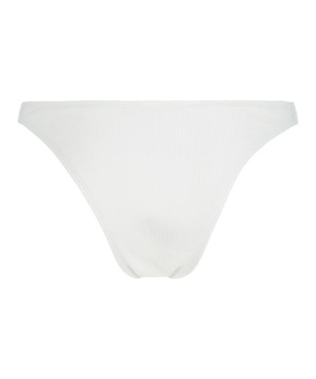 Rib Lana bikini bottoms, White