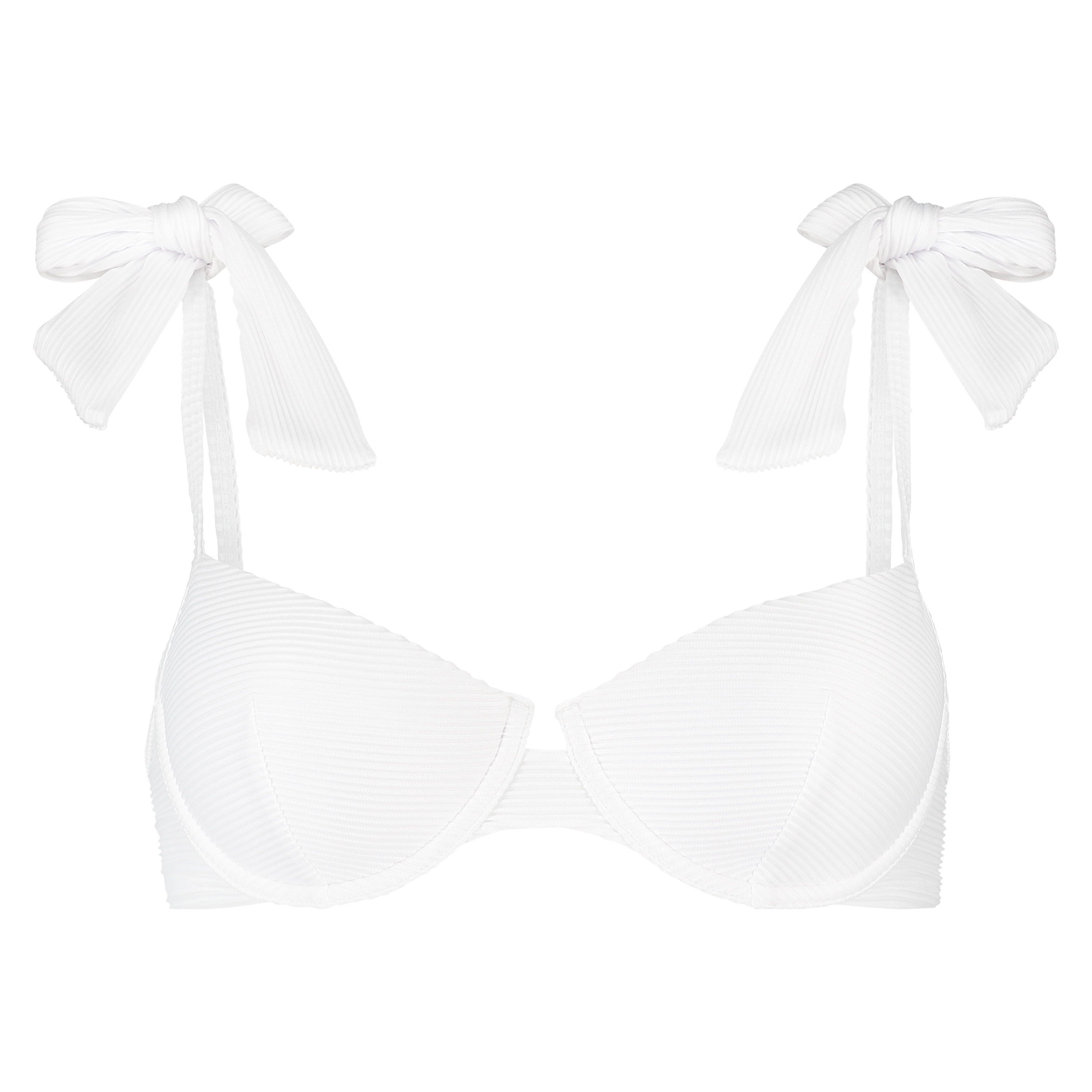 Santorini padded underwired bikini top Vivian Hoorn, White, main
