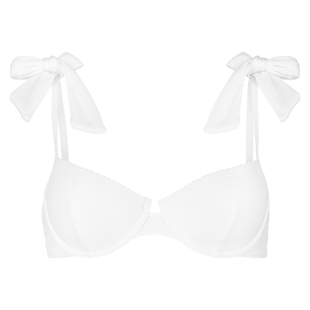 Santorini padded underwired bikini top Vivian Hoorn, White