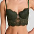 Amara Padded Underwired Longline Bra, Green