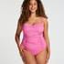 Scallop Shaping Swimsuit, Pink