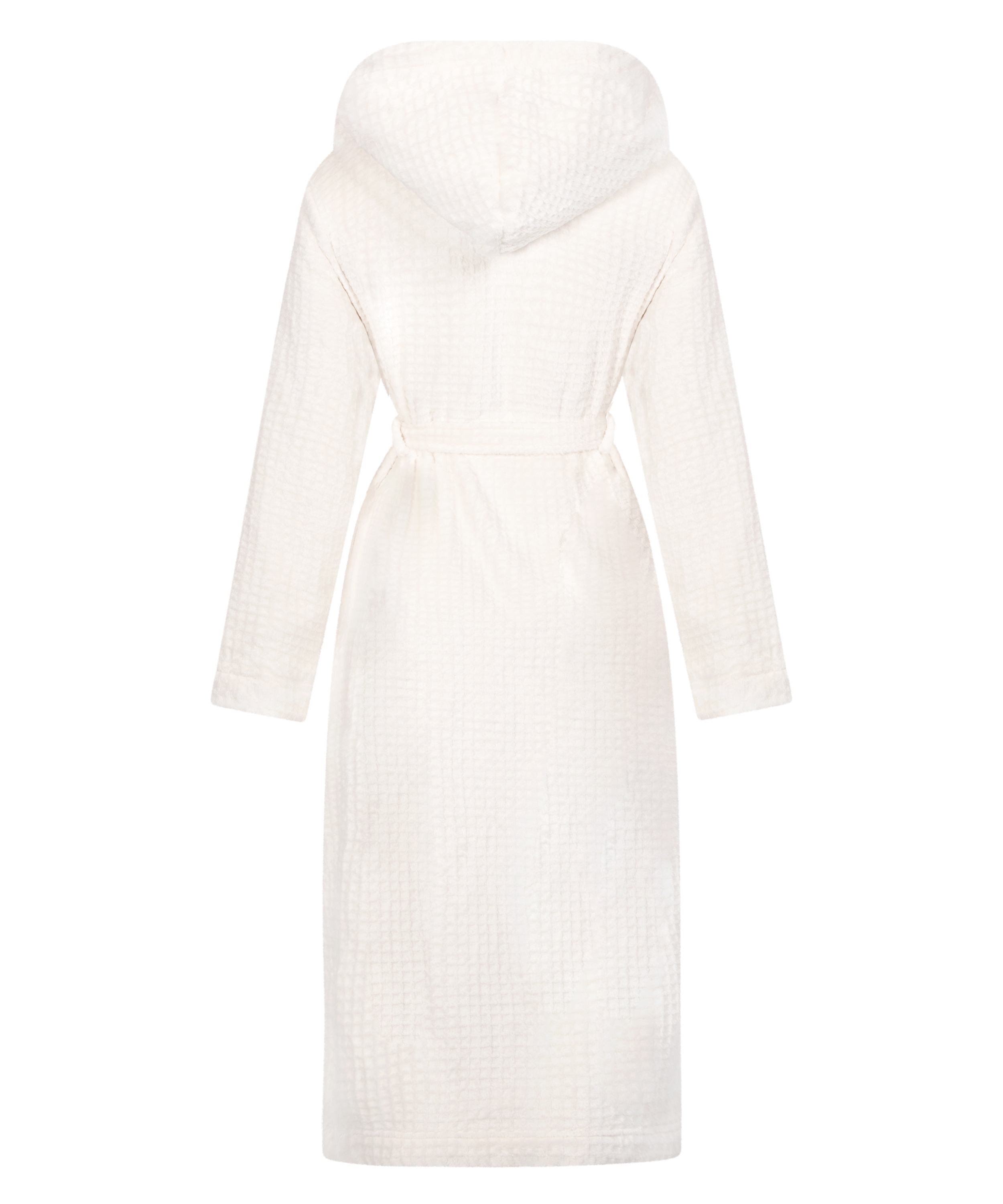 Waffle Bathrobe, White, main