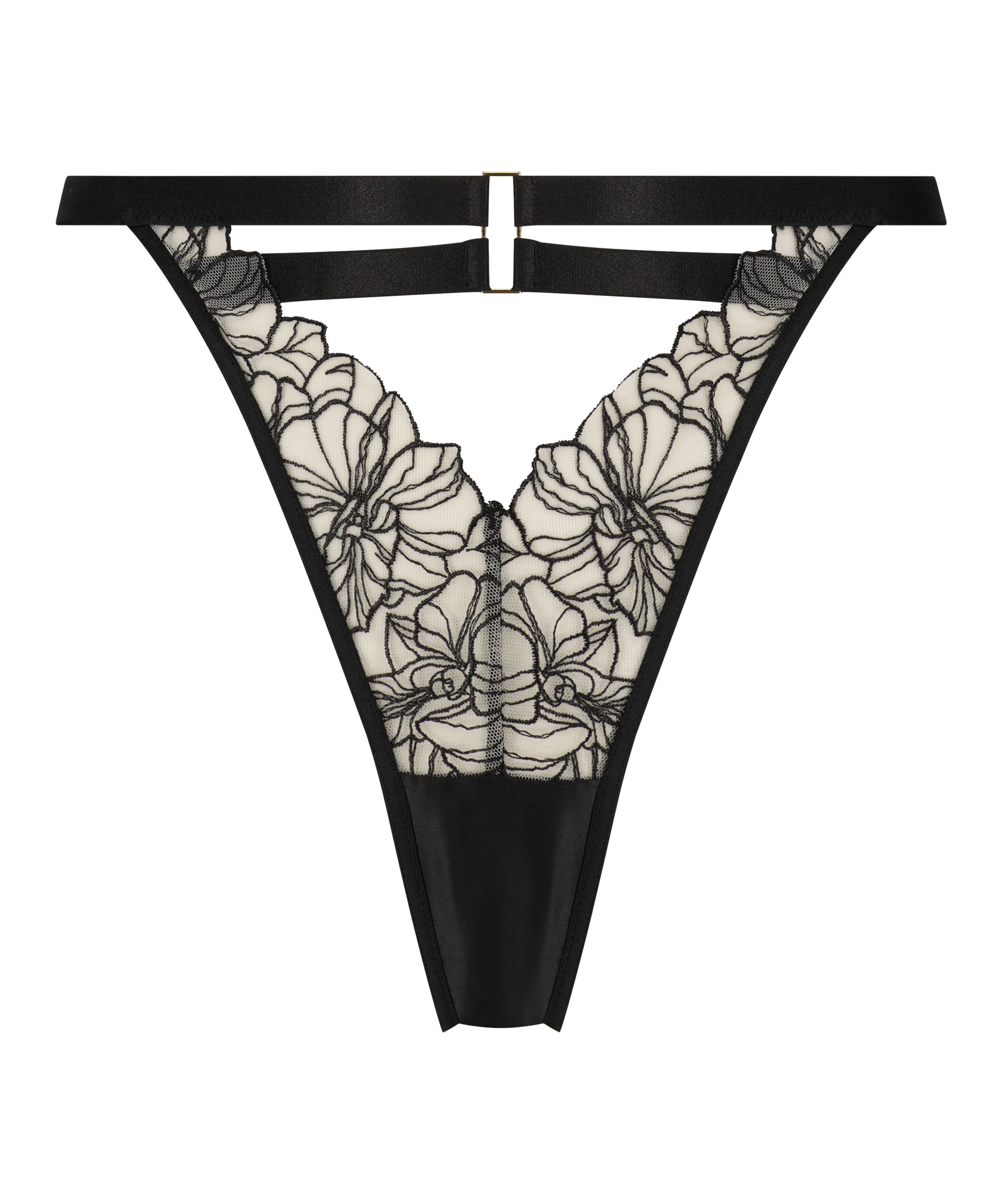 Tara high-cut thong, Black, main