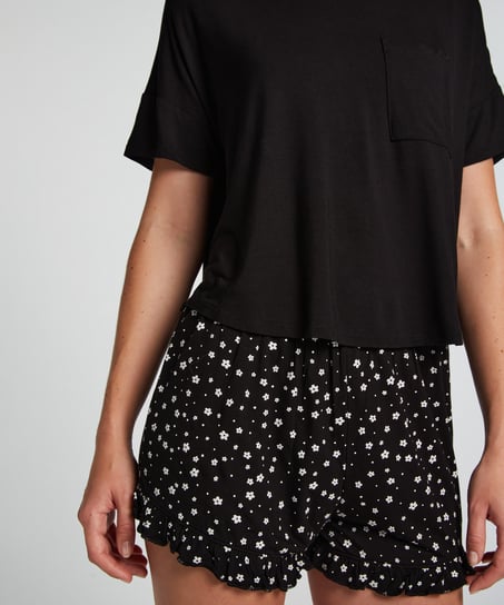 Short Pyjama Set, Black