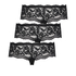 Florence 3-pack boxer thongs, Black