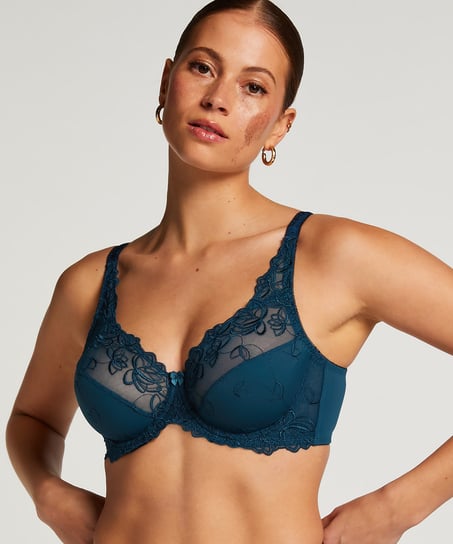 Diva Non-Padded Underwired Bra, Blue