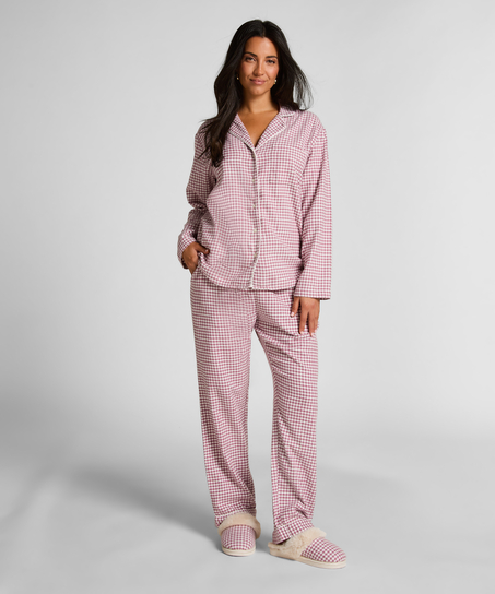 Essentials Flannel Pyjama Top, Purple