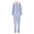 Fleece onesie, Blue
