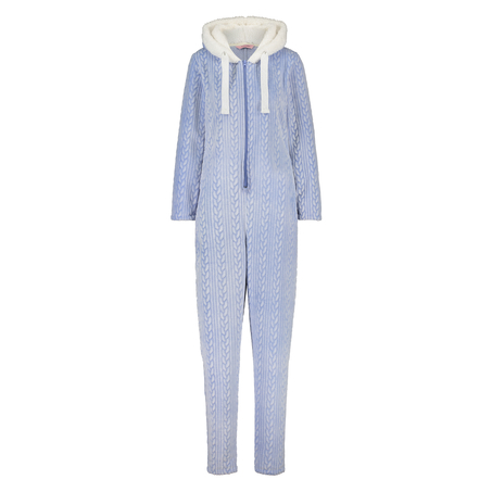 Fleece onesie, Blue