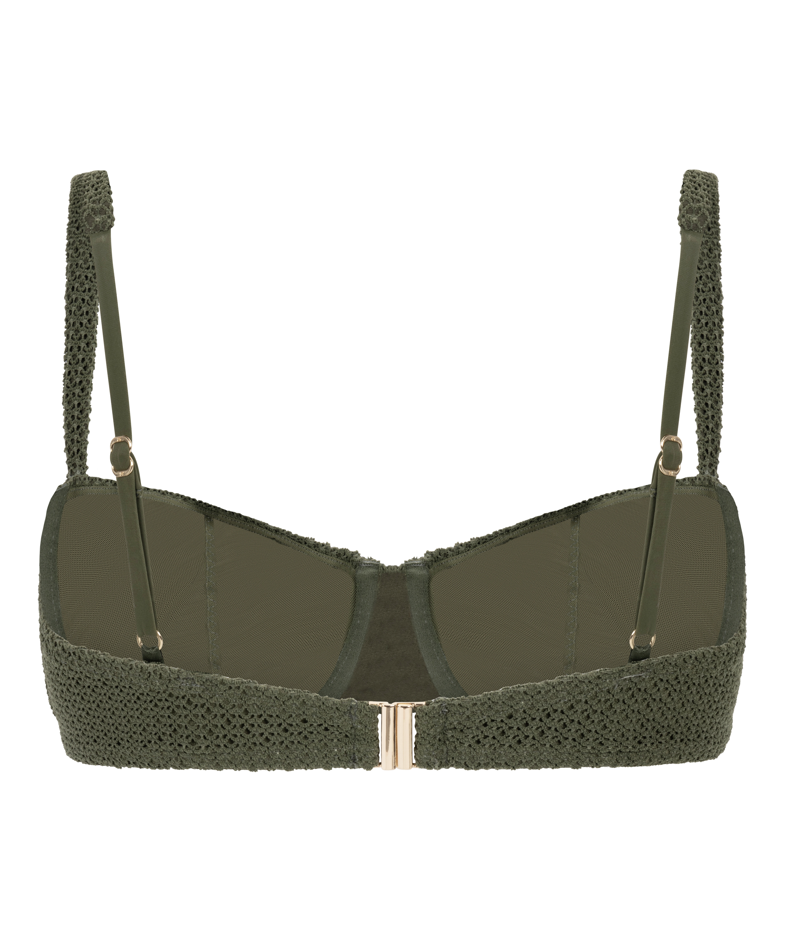 Cairo Non-padded Underwired Bikini Top, Green, main