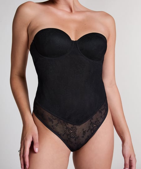 Lace Shaping Body, Black