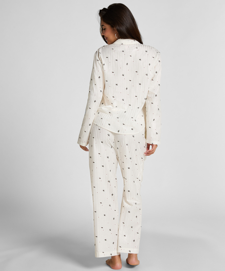 Jacquard Jacket Longsleeve, White