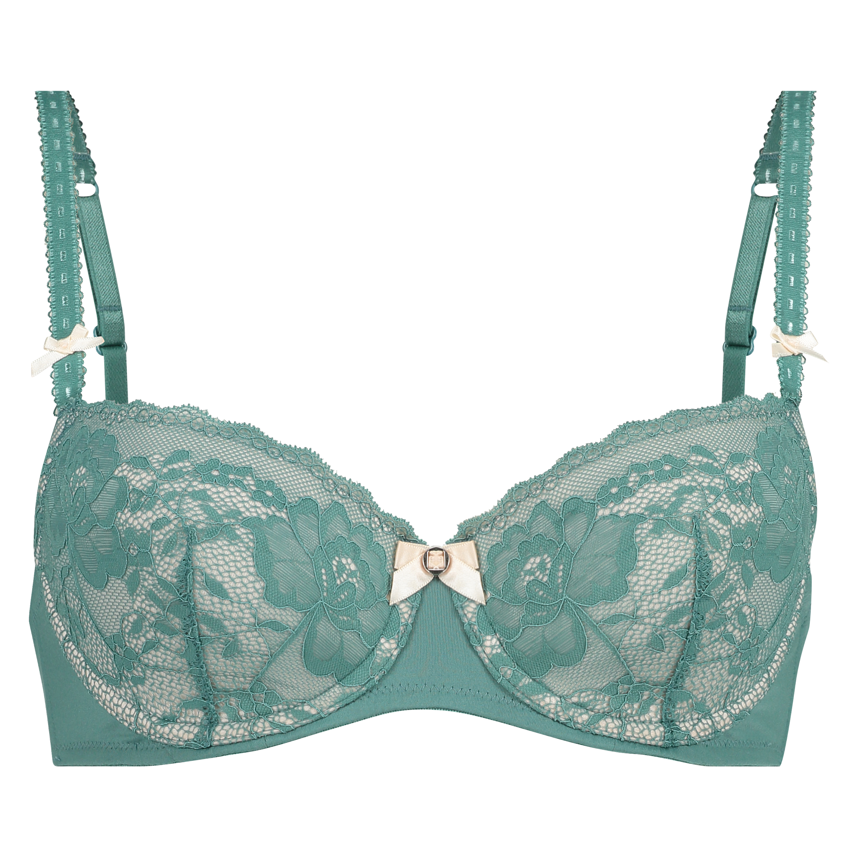 Theresa Padded Underwired Bra, Green, main