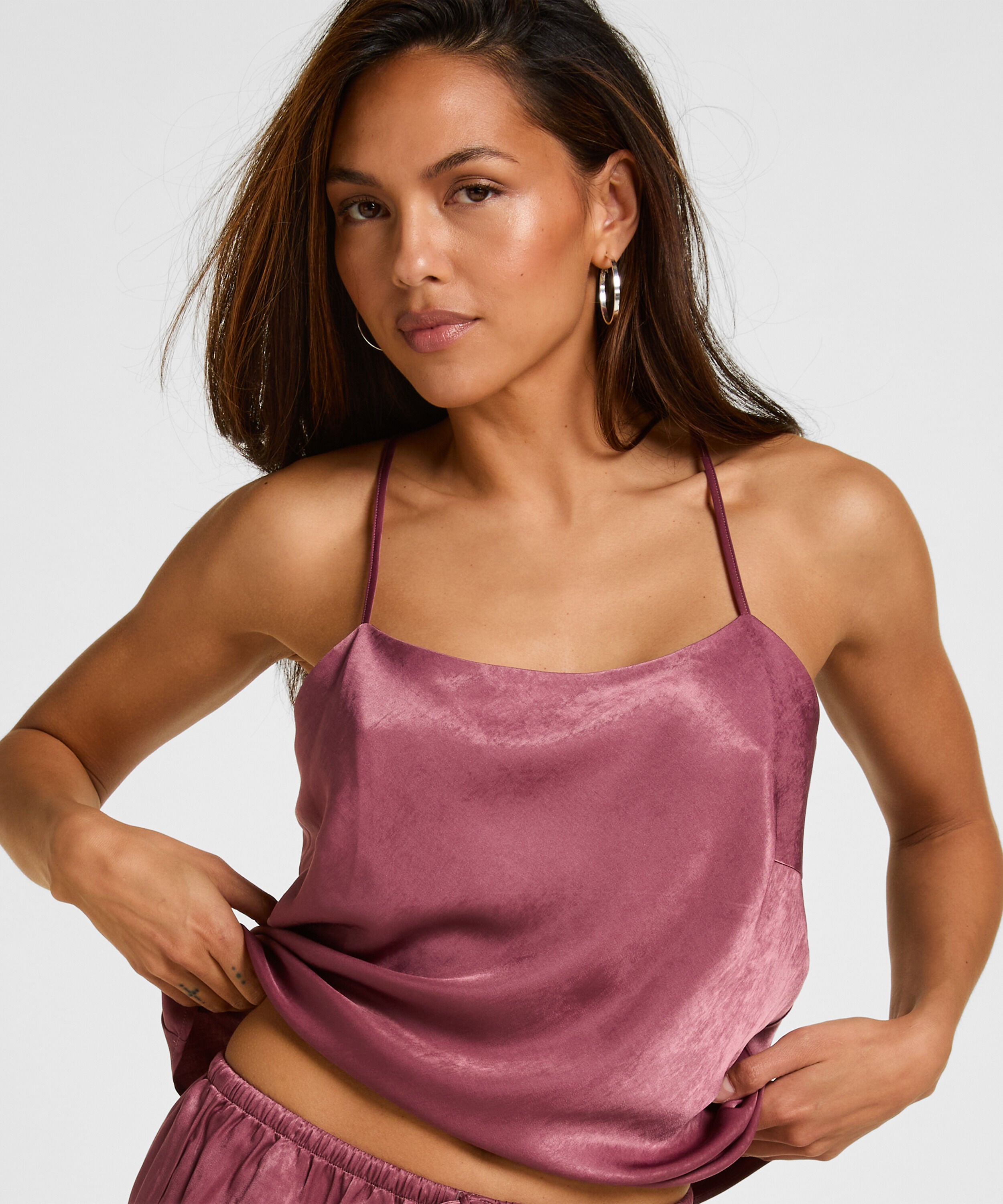 Ayla Satin Cami Top