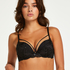 Bijou Padded Maximiser Underwired Bra, Black