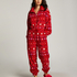 Onesie fleece, Red