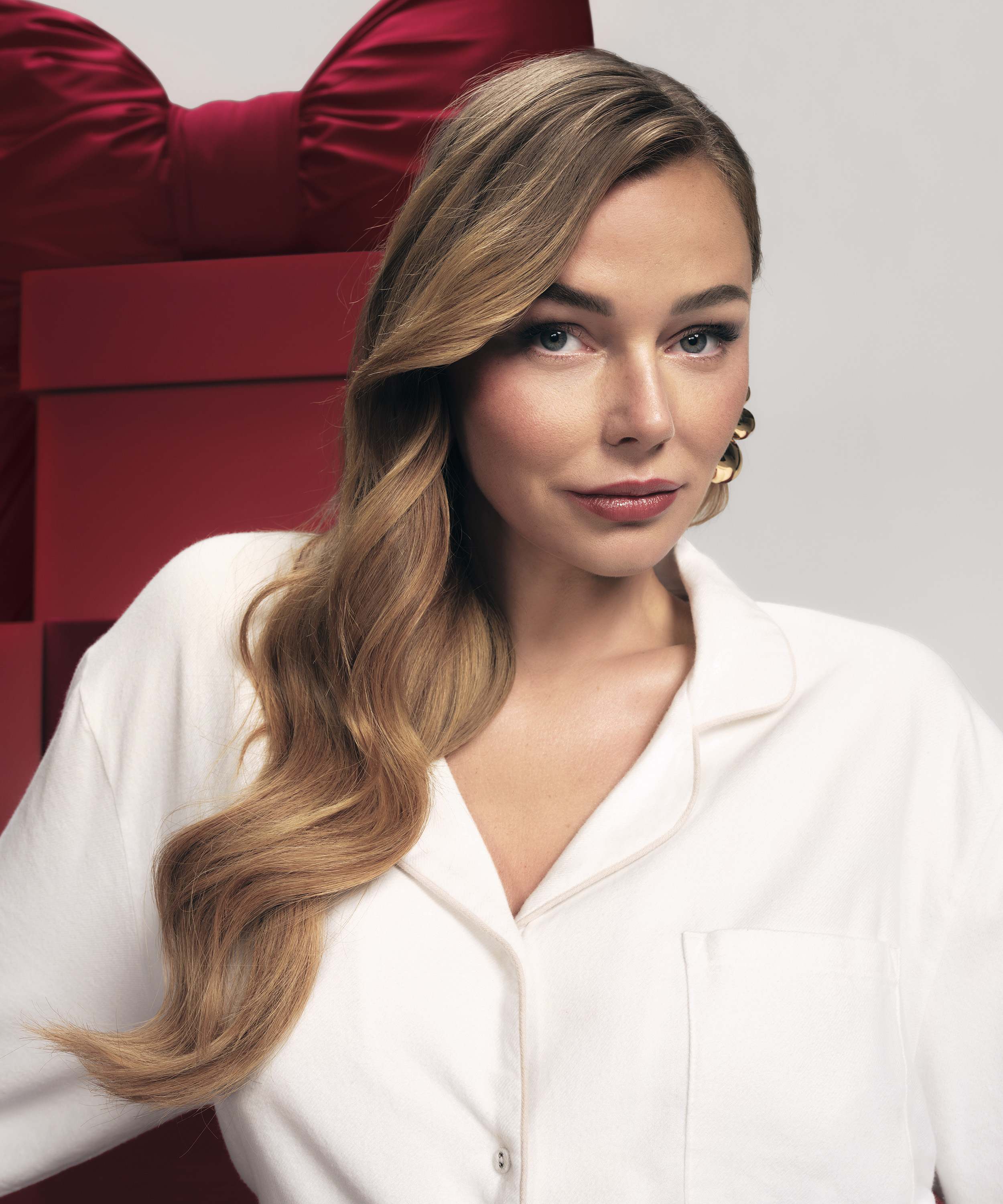 Essentials Flannel Pyjama Top, White, main