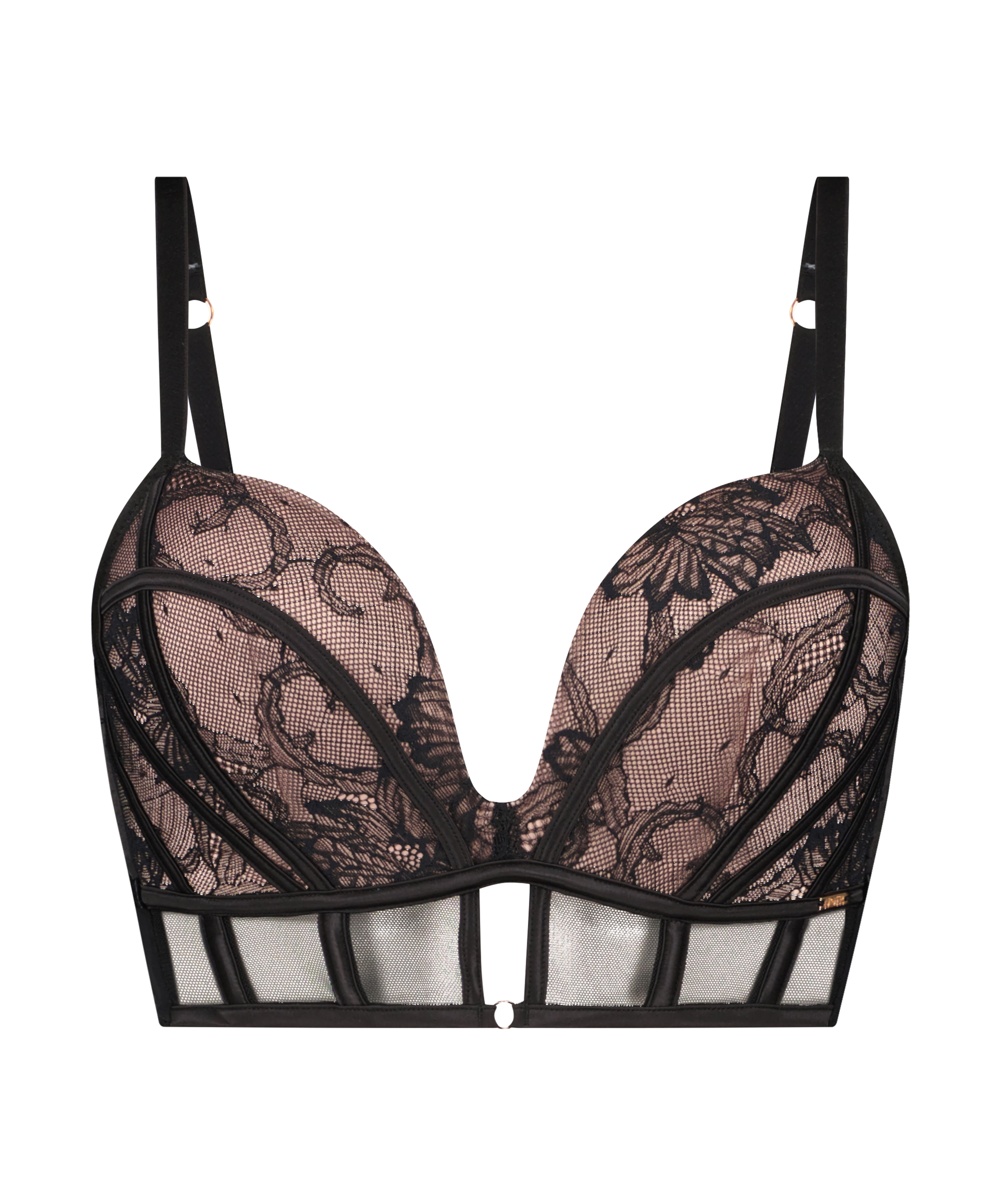 Magdalena Padded Non-Wired Longline Push-Up Bra for £45 - Push-up Bras ...