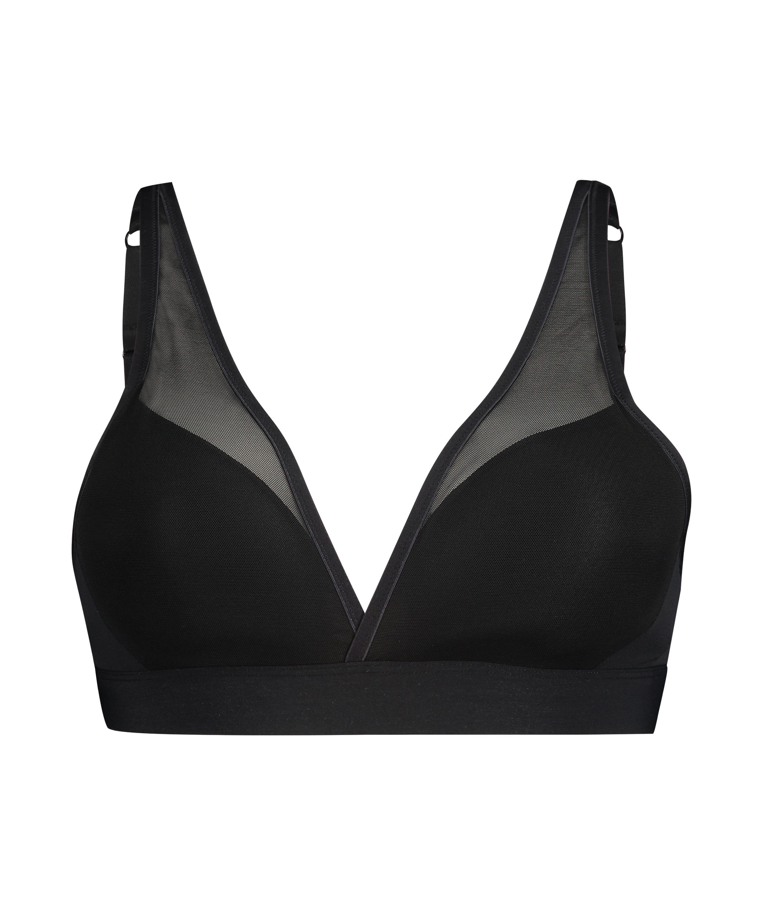 Mesh Padded nonunderwired bra for £27 Nonwired Bras Hunkemöller