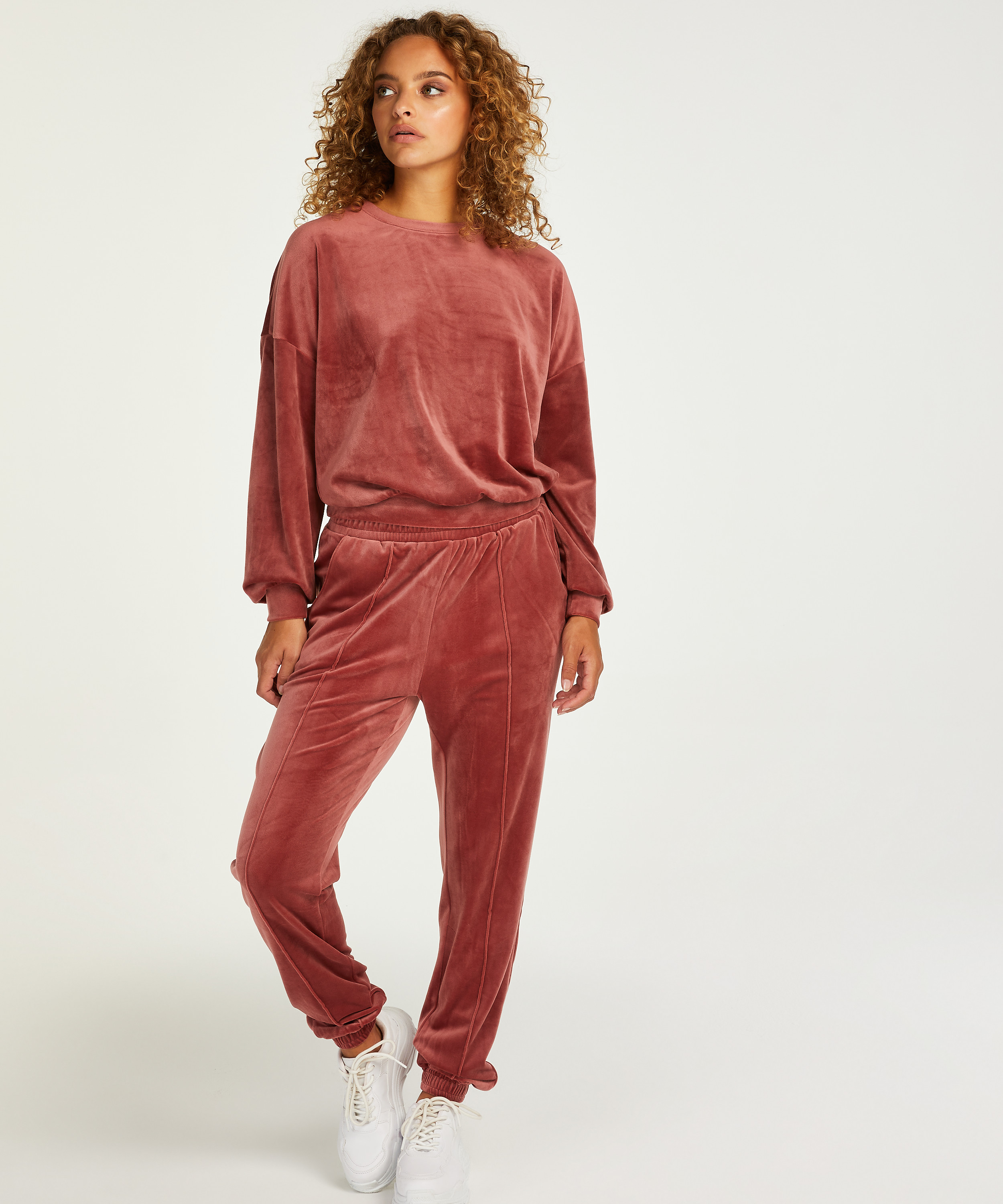 Velour Jogging Pants Pintucked for £27 Pyjama Bottoms Hunkemöller
